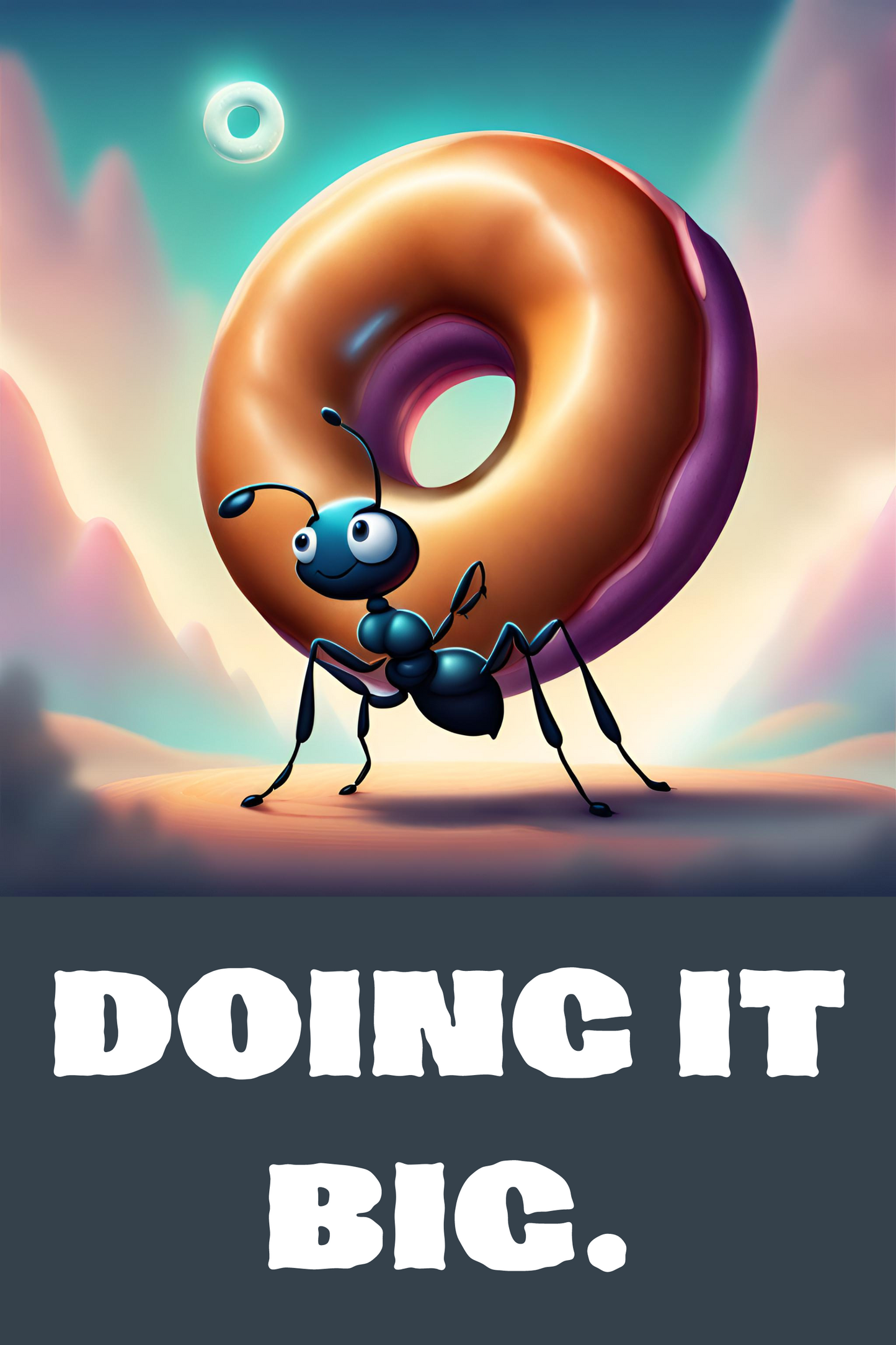 Doing it Big Printed Poster