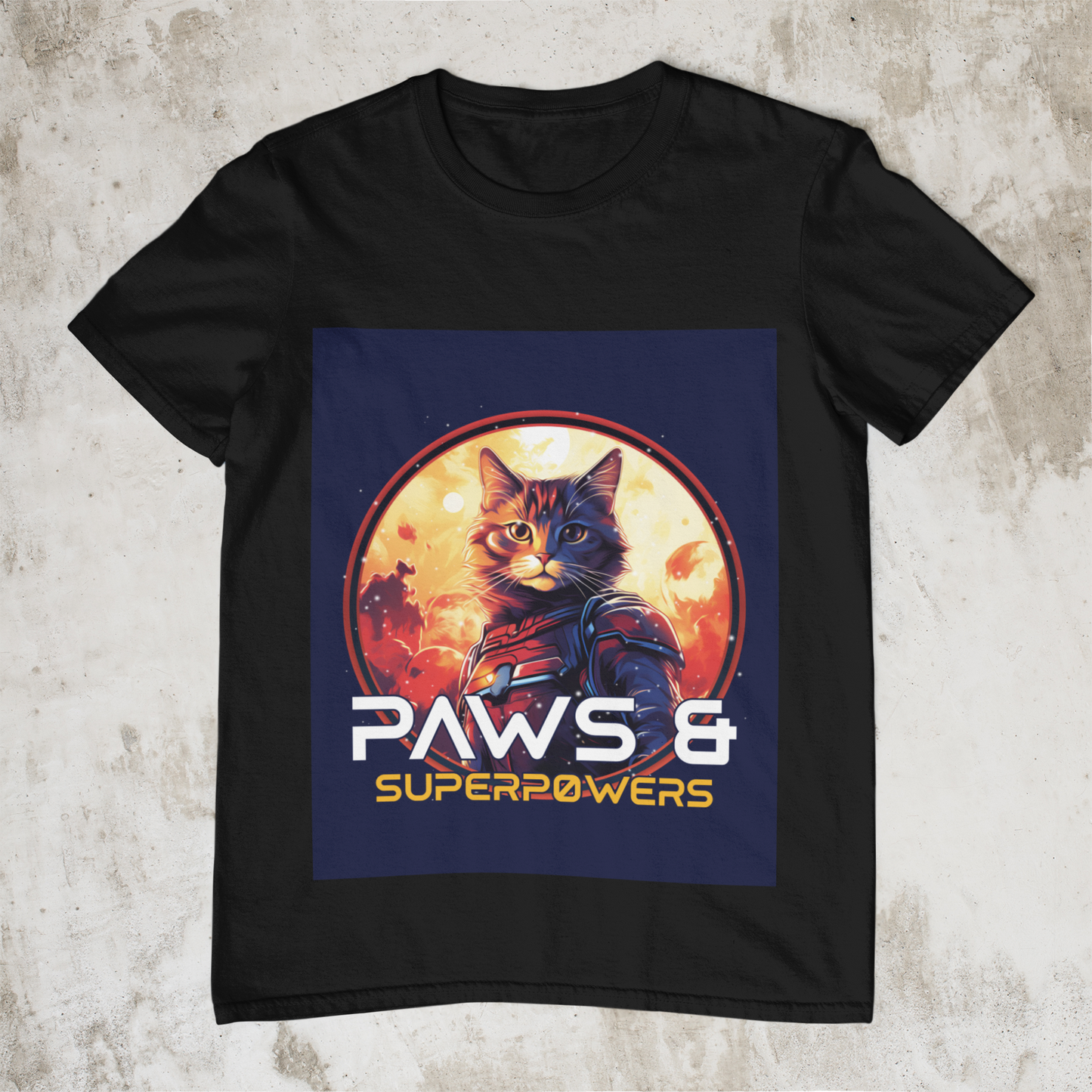 Paws and Super Powers Tee #2