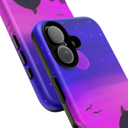 Original Hand Painted Artwork - Dolphin Moon Light  Tough Phone Case — iPhone 16 and 17