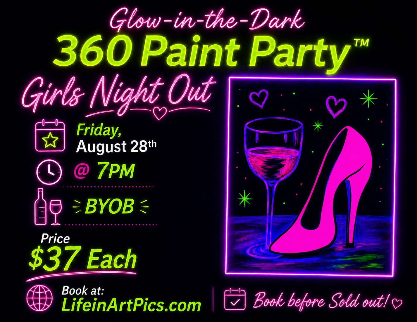 Girls Night Out - Fri, Aug 28th 7PM - 2 Hrs