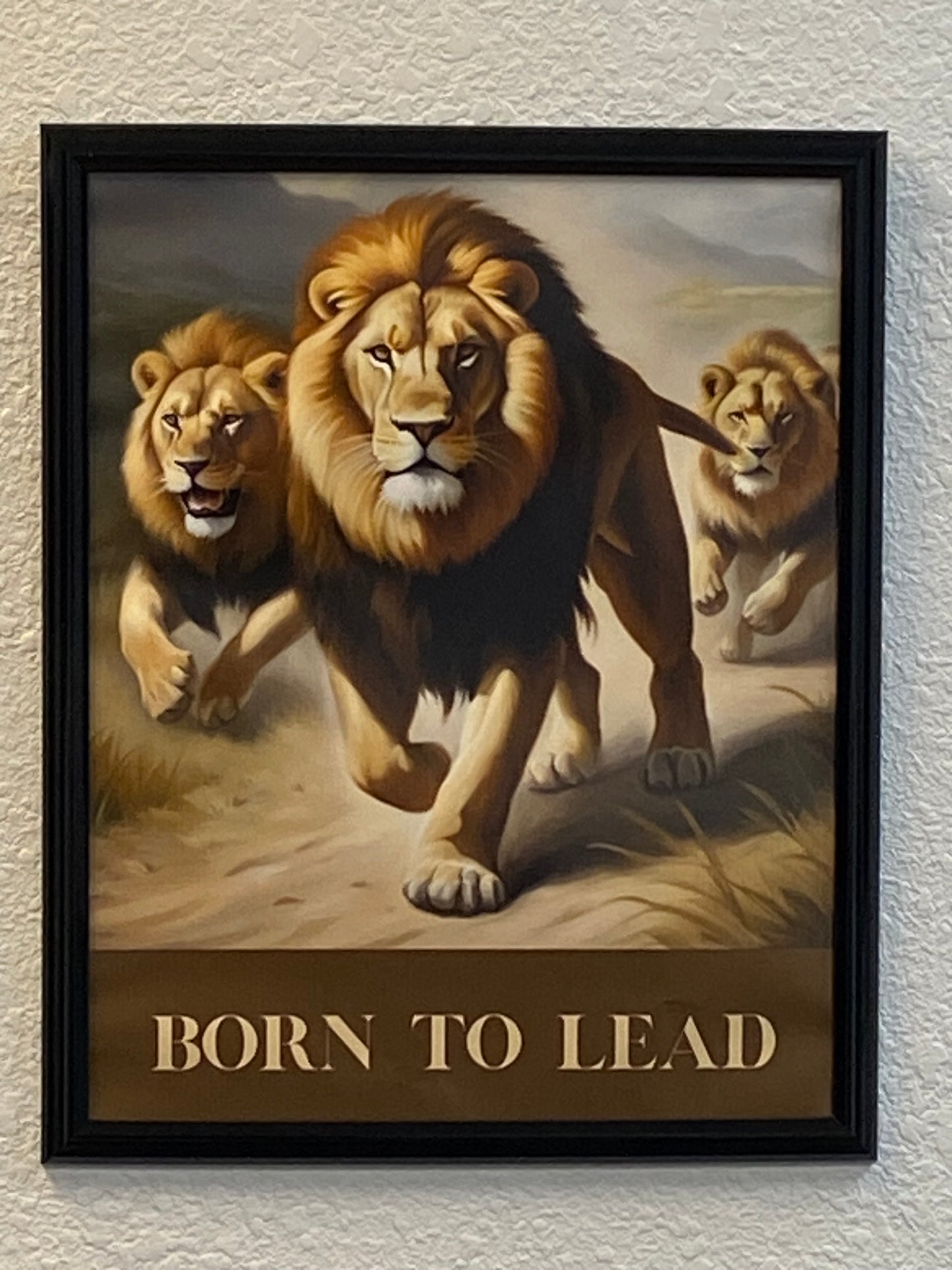 Born To Lead 16x20 Black Framed Motivational Digital Art