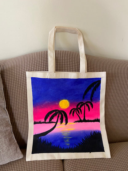 Sat, June 13th 5PM - 2Hrs - NEW!! TOTE BAG PAINTING!!