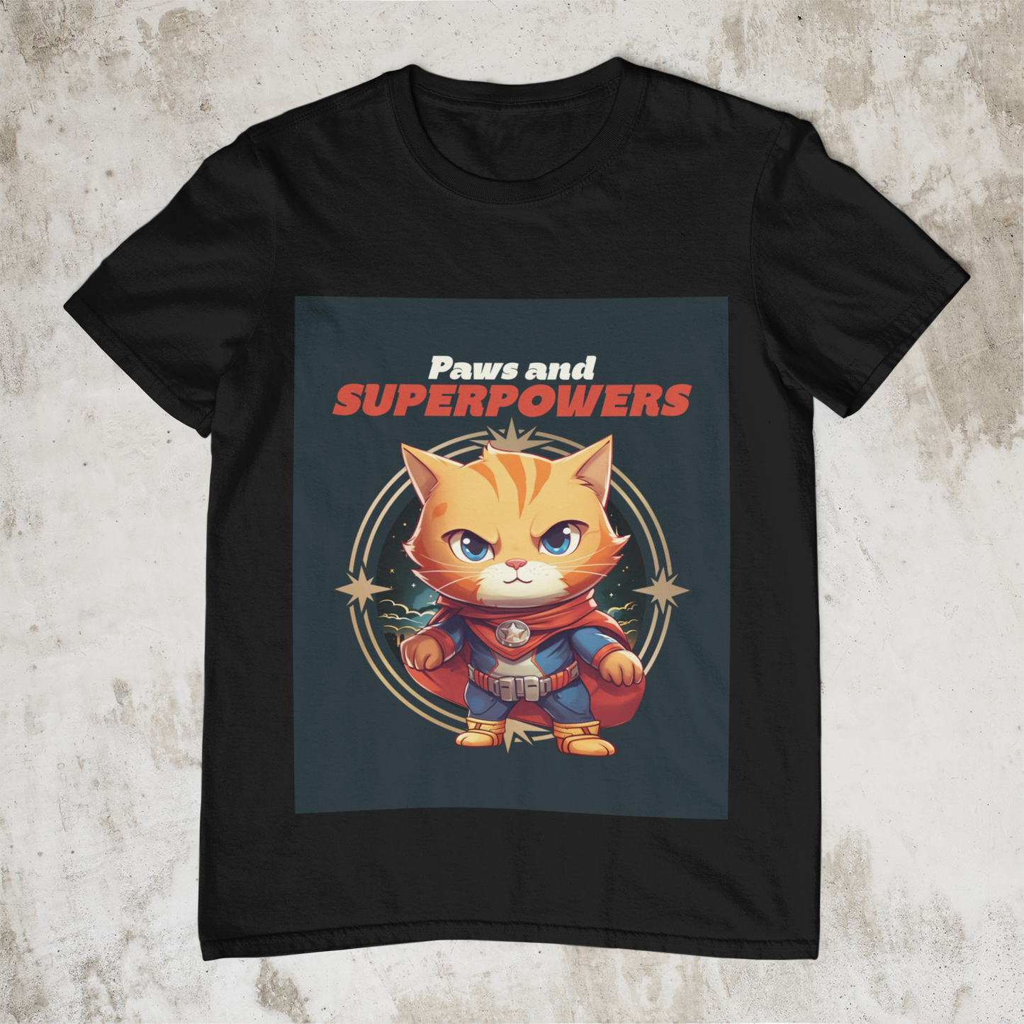 Paws and Super Powers Tee